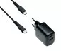 Preview: Adaptateur de charge USB PD/QC 3.0 avec câble C-C, noir 20W, 3,6V~5,9V/3A ; 6~9V/2A ; 9V~12V/1,5A